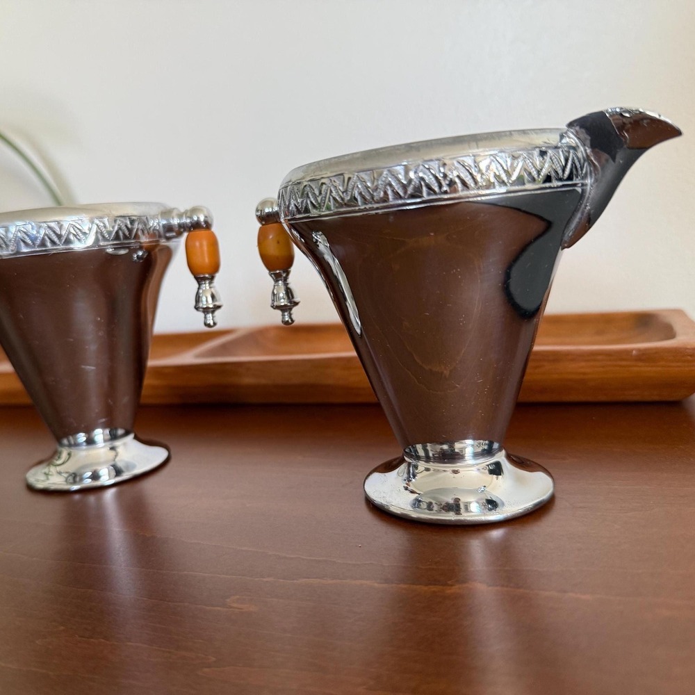 Vintage Manning-Bowman Art Deco Sugar & Creamer Set (1930s)